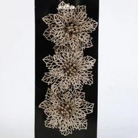 Украш.декор."Пуансеттия" 3шт.108570 /20/