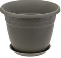 Кашпо "Рябина" d130мм 0,8л с под. М3052/франц.серый /20/