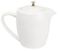 Чайник завар.1,2л д21,5см,фарфор,белье 1/24 м4411