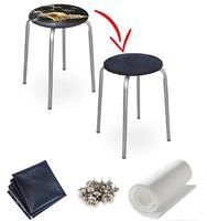 Н-р для перетяжки мебели 50*50см(кожа,поролон 22кг/м3,20мм,гвозди)коричн.