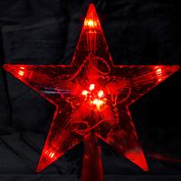 Гирлянда макушка S-1-4 звезда 10л 16см Красная