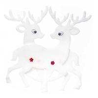 Подвеска-украшение К337 Олени 2шт.30см /200/