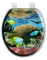 Сиденье д/унитаза жест.Декор Мальдивы