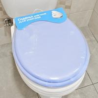 Сидение д/унитаза мягкое (голуб.) МС-2306304 /12/