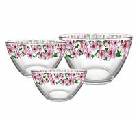 Н-р подарочный 3пр 1223-Д "Сакура" (3 салатника) /4/