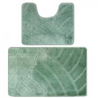 Комплект ковр.для в/к 2шт.BANYOLIN CLASSIC 50*80/50*40см 11мм св.-зел.BAN.01.2/50*80-159 /25/