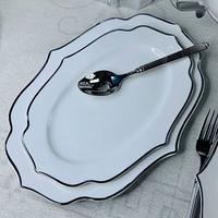 Н-р блюд 2шт овал MAGNOLIA SILVER фарфор п/уп.205-597 /12/