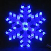 Гирлянда-панно LED ZL-5В снежинка d-40см синий