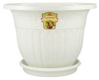 Горшок-Кашпо"Лозанна"1,5л с/под.(бел.) М1610 (30) Б