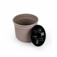 Горшок цв. "Сканди" 1л с дрен.вст.какао М9159 /20/