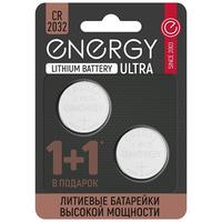 Батарейка Energy Ultra СR2032/2B 2шт 104409 /20/