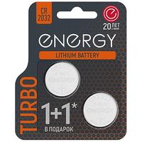 Батарейка Energy Turbo CR2032/2B 2шт 107052 /20/