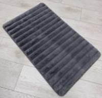 Коврик плюшев.60/100 My Bunny Волны сер.