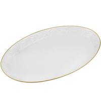 Блюдо овал.36см БЕЛАЯ РОЗА п/у фарф.109-156 /8/